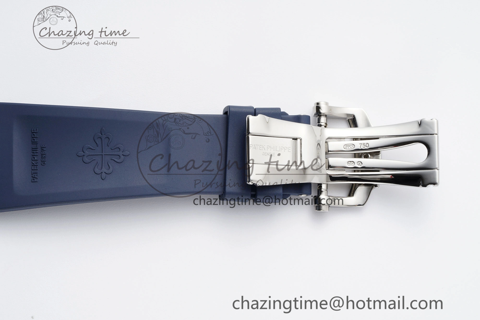 WrinkleFree Nautilus 5726 Complicated SS PPF 1:1 Best Edition Blue Textured Dial on Blue Rubber Strap A 8799