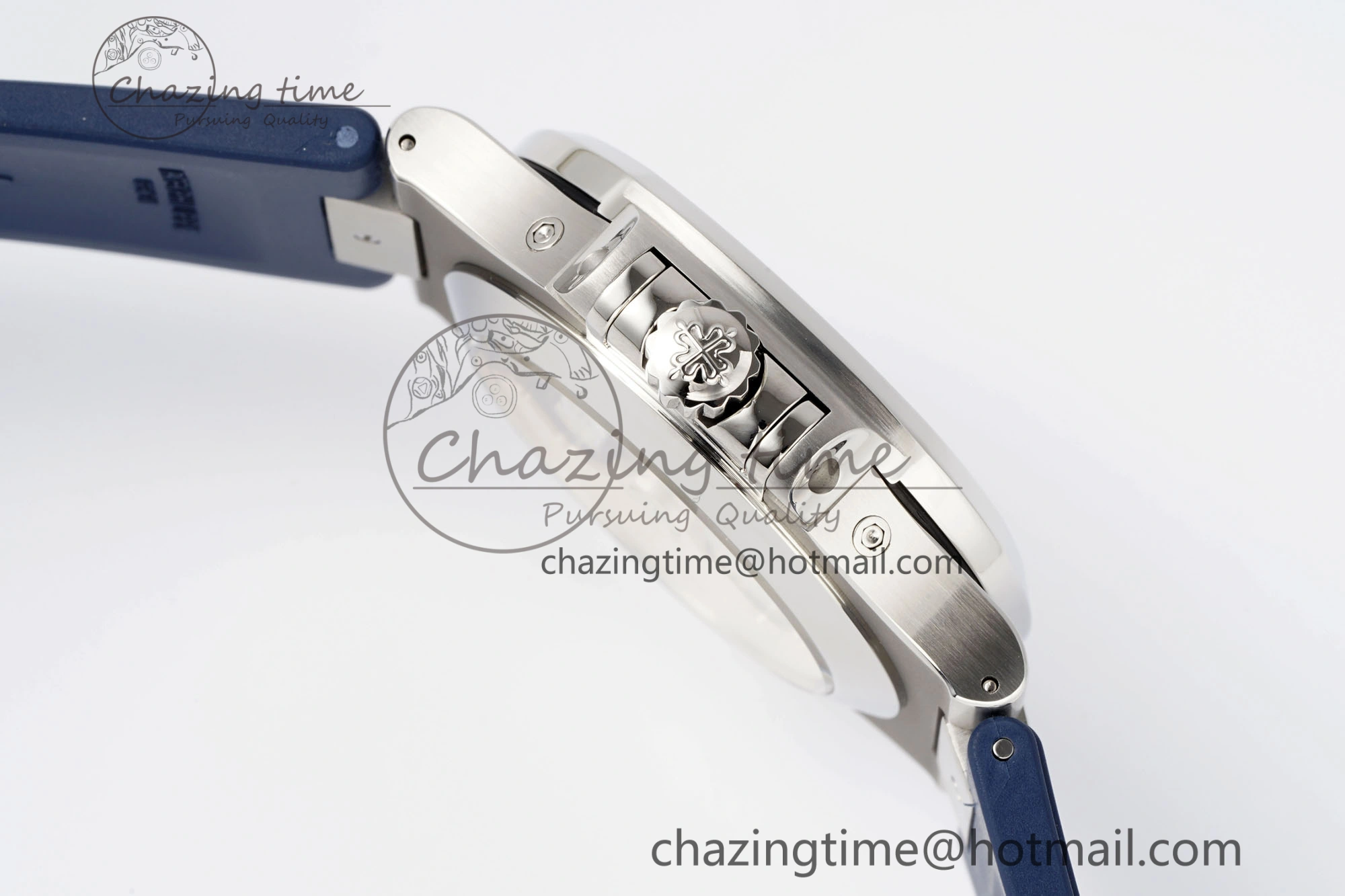 WrinkleFree Nautilus 5726 Complicated SS PPF 1:1 Best Edition Blue Textured Dial on Blue Rubber Strap A 8799