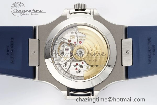 WrinkleFree Nautilus 5726 Complicated SS PPF 1:1 Best Edition Blue Textured Dial on Blue Rubber Strap A 8799