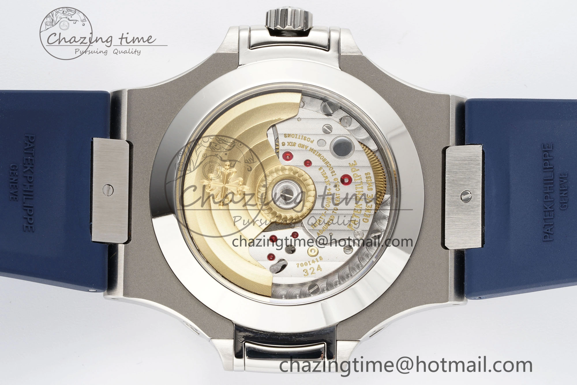 WrinkleFree Nautilus 5726 Complicated SS PPF 1:1 Best Edition Blue Textured Dial on Blue Rubber Strap A 8799