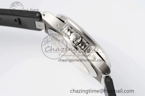 Affordable Nautilus 5726 Complicated SS PPF 1:1 Best Edition White Textured Dial on Black Rubber Strap A 8800