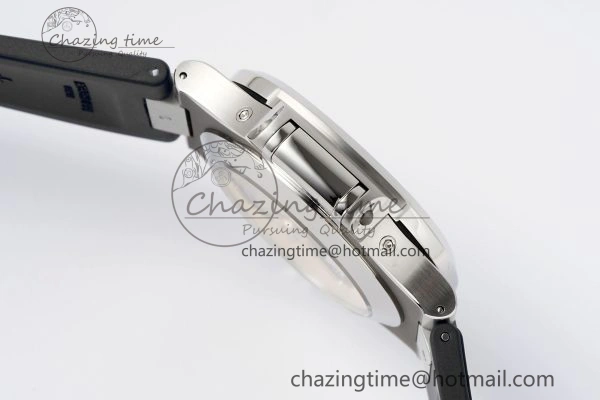 Affordable Nautilus 5726 Complicated SS PPF 1:1 Best Edition White Textured Dial on Black Rubber Strap A 8800