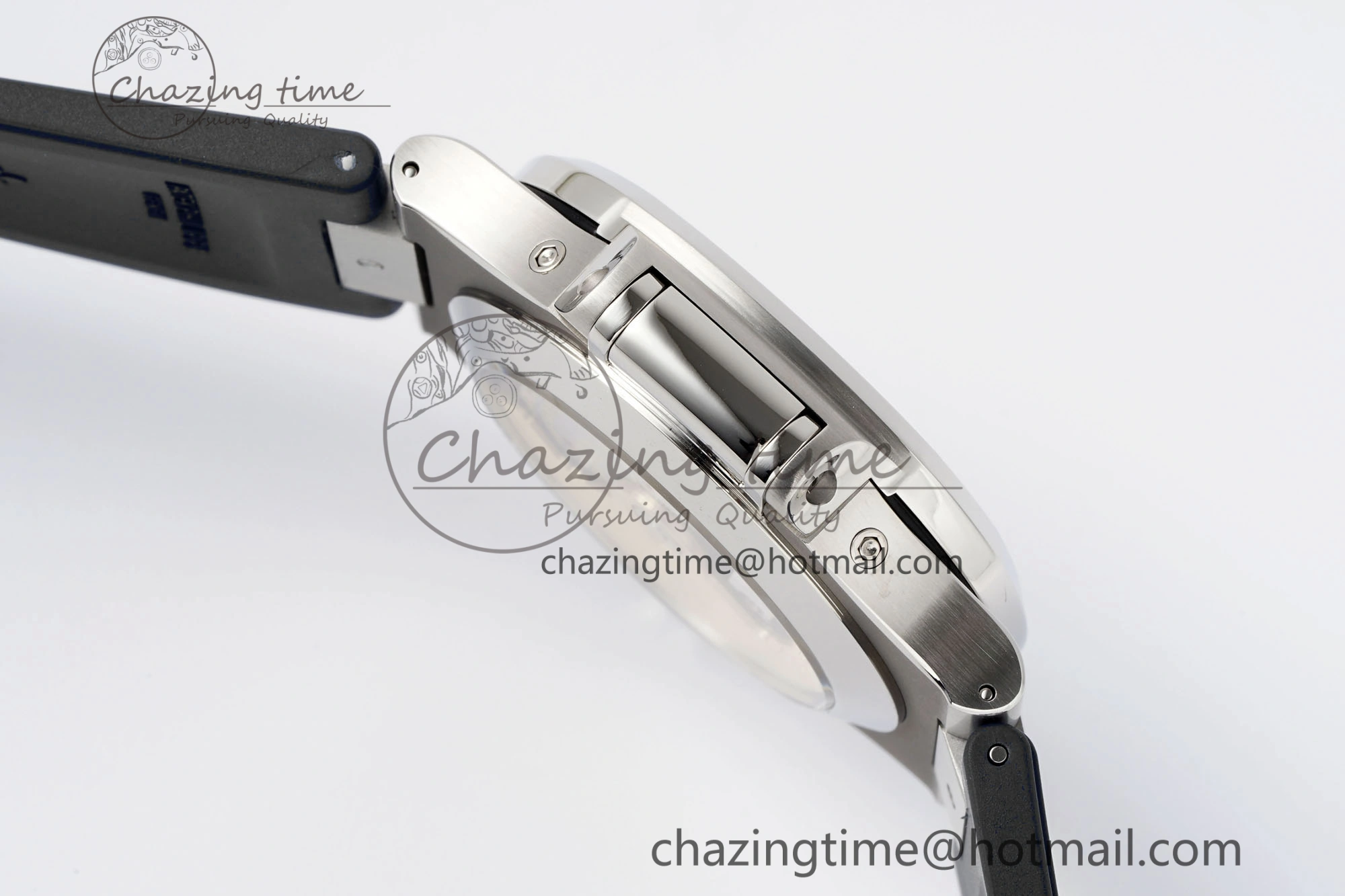 Affordable Nautilus 5726 Complicated SS PPF 1:1 Best Edition White Textured Dial on Black Rubber Strap A 8800