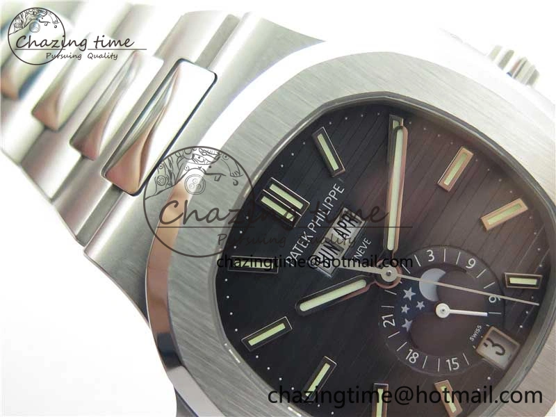 Contemporary Nautilus 5726 Full Function SS PPF 1:1 Best Edition Blue Dial on SS Bracelet A 8852
