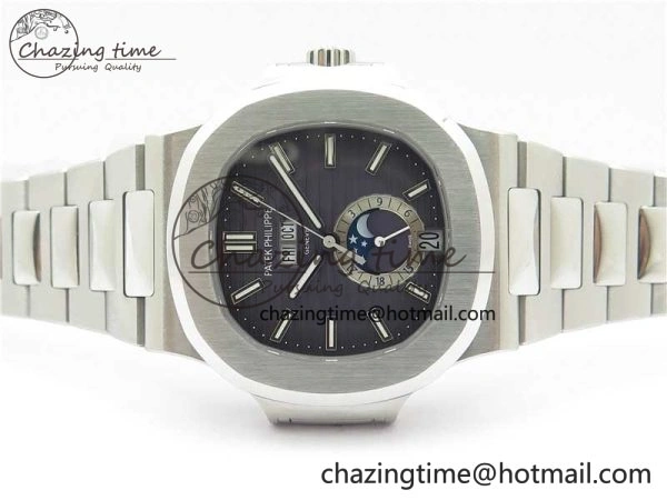Nautilus 5726 Full Function SS PPF 1:1 Best Edition Gray Dial on SS Bracelet A ZeroBulk 8851