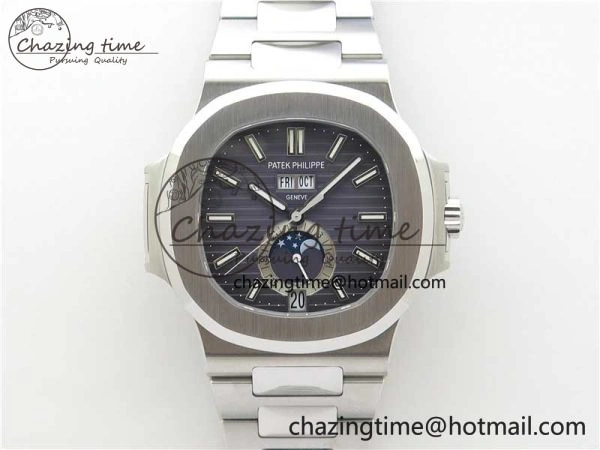 Nautilus 5726 Full Function SS PPF 1:1 Best Edition Gray Dial on SS Bracelet A ZeroBulk 8851