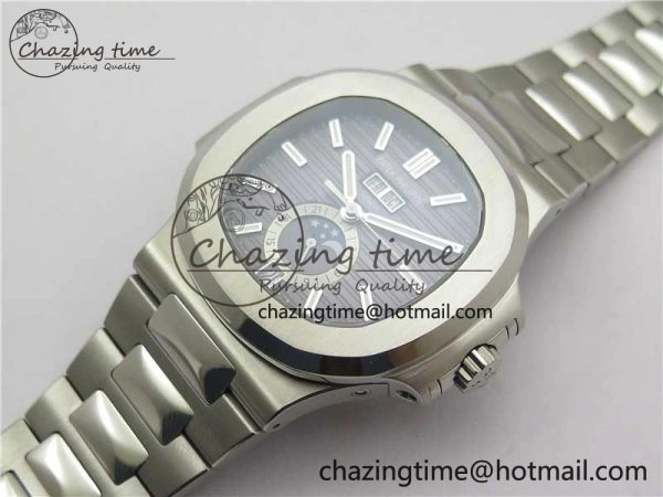 Nautilus 5726 Full Function SS PPF 1:1 Best Edition Gray Dial on SS Bracelet A ZeroBulk 8851