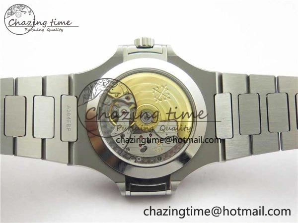 Nautilus 5726 Full Function SS PPF 1:1 Best Edition White Dial on SS Bracelet A TopPick 8853