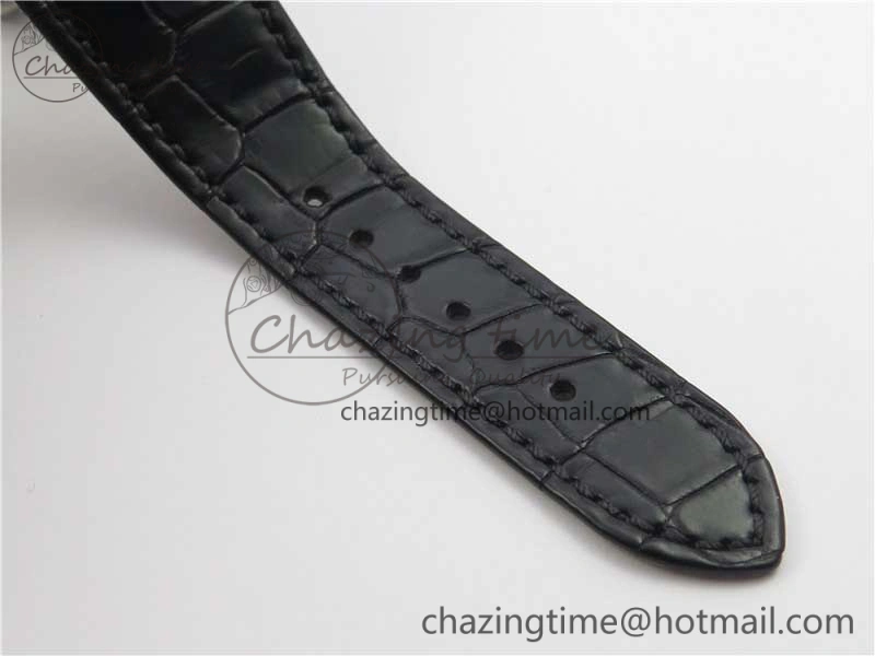 Stylish Nautilus 5726 PF Best Edition Blue Dial Working Annual Calendar On Black Croco Leather Strap A. 8950