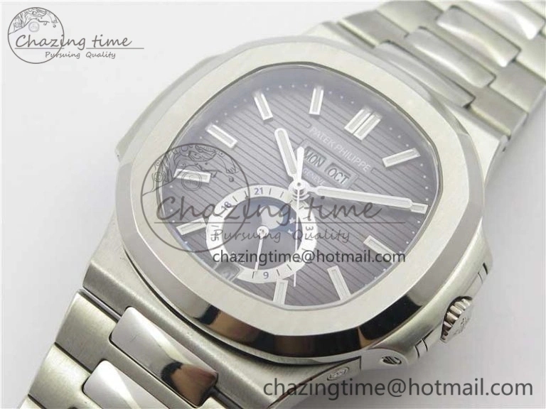 Minimalist Nautilus 5726 PF Best Edition Gray Dial Working Annual Calendar SS Bracelet A. 8948