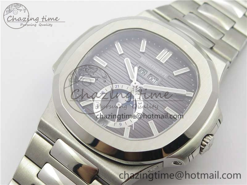 Minimalist Nautilus 5726 PF Best Edition Gray Dial Working Annual Calendar SS Bracelet A. 8948