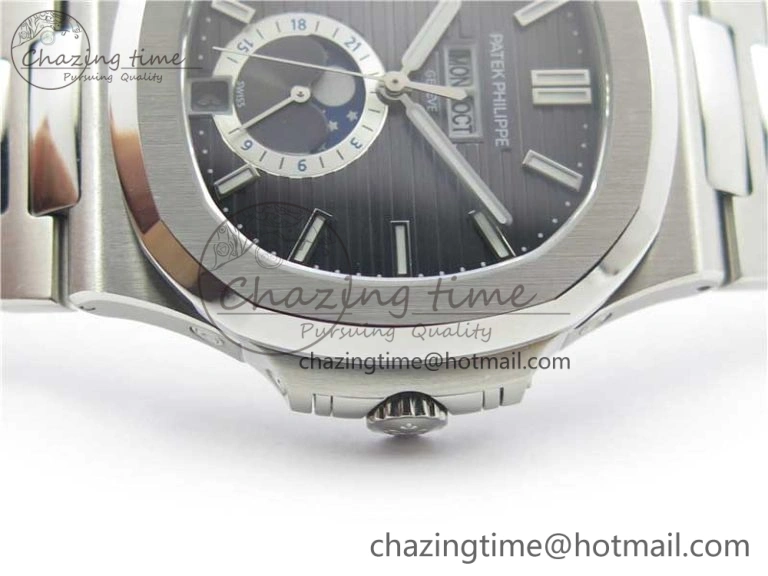 Minimalist Nautilus 5726 PF Best Edition Gray Dial Working Annual Calendar SS Bracelet A. 8948