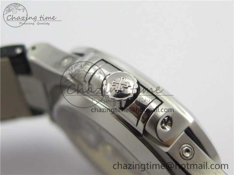 Nautilus 5726 PF Best Edition White Dial Working Annual Calendar On Black Croco Leather Strap A. Durable 8952
