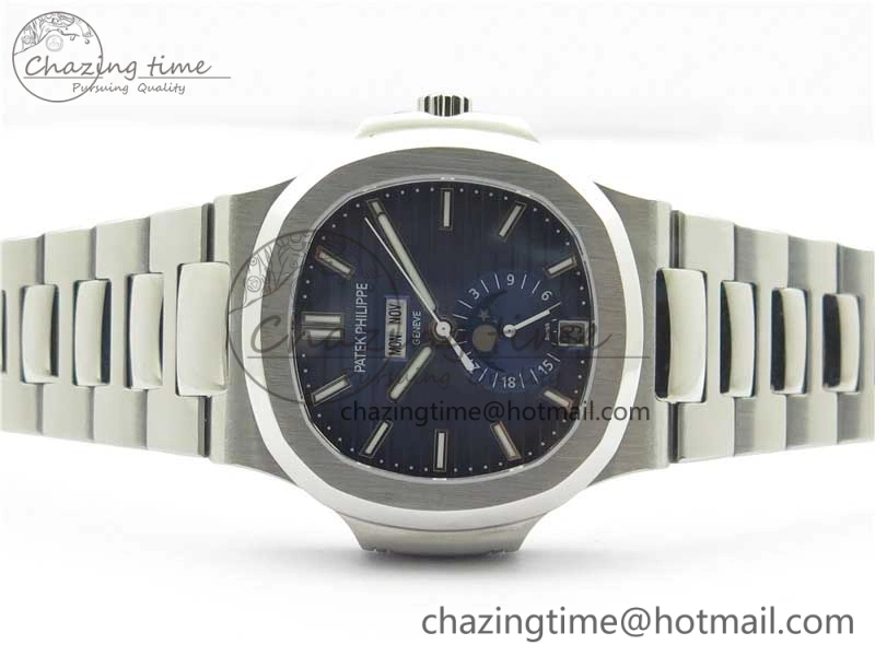 Nautilus 5726 SS V9F Best Edition Blue Dial Working Annual Calendar SS BRACELET A.324 V Sleek 8891