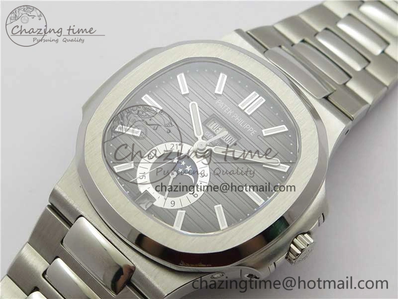 Attractive Nautilus 5726 V9F Best Edition Black Dial Working Annual Calendar SS Bracelet A. 8929