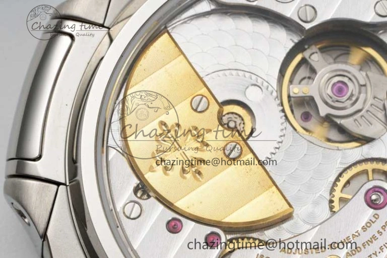 Nautilus 5740 SS GRF Best Edition Blue Dial Diamonds Bezel on SS Bracelet A Casual 8835