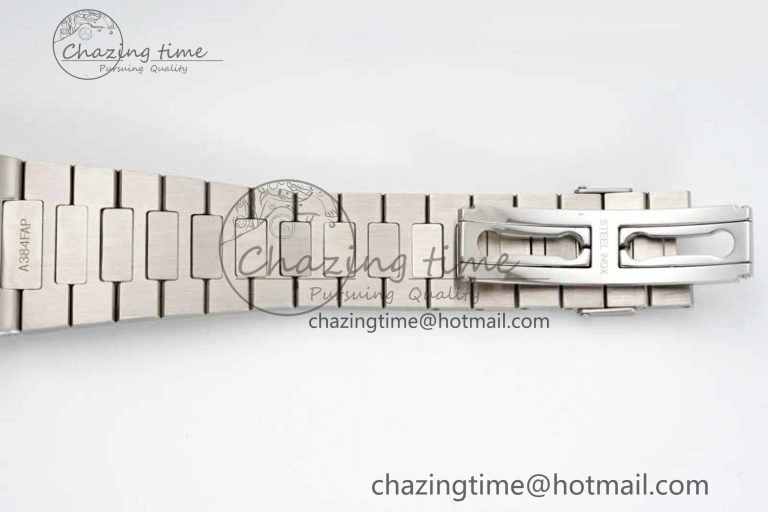 Nautilus 5740 SS GRF Best Edition Blue Dial Diamonds Bezel on SS Bracelet A Casual 8835