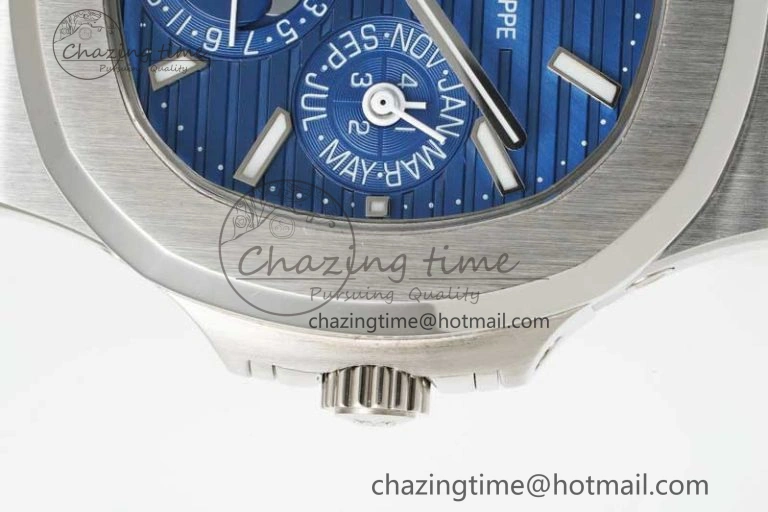 Nautilus 5740 SS GRF Best Edition Blue Dial on SS Bracelet A AllSeason 8837
