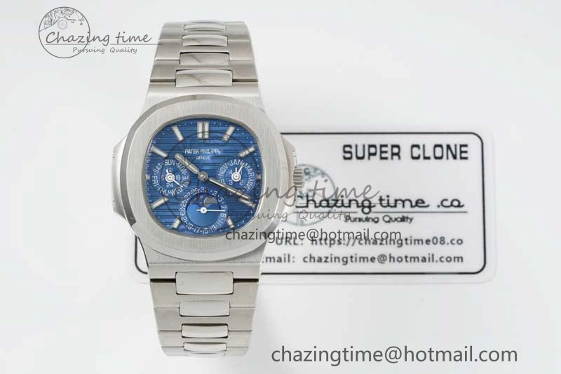 Nautilus 5740 SS GRF Best Edition Blue Dial on SS Bracelet A AllSeason 8837