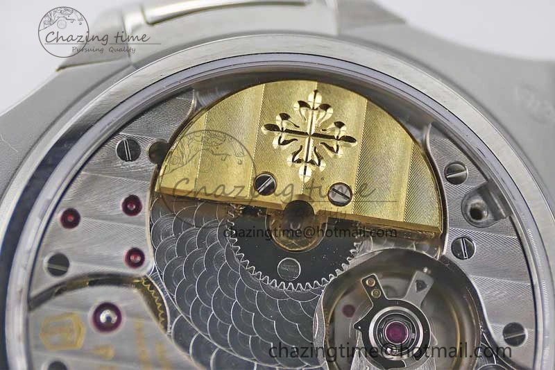 Nautilus 5740 SS GRF Best Edition Green Dial Diamonds Bezel on SS Bracelet A Packable 8833