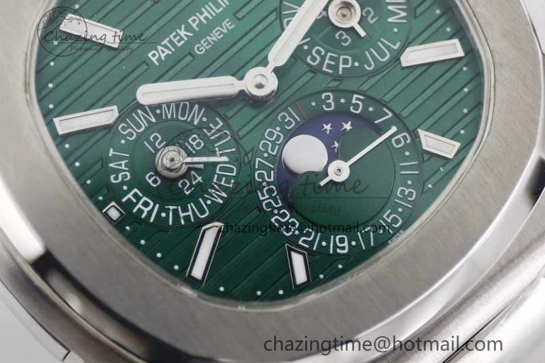 Refined Nautilus 5740 SS GRF Best Edition Green Dial on SS Bracelet A 8832