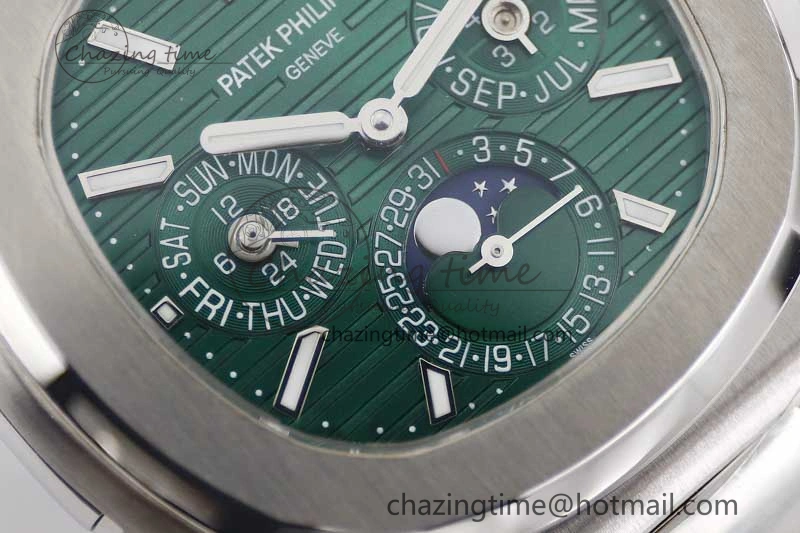Refined Nautilus 5740 SS GRF Best Edition Green Dial on SS Bracelet A 8832