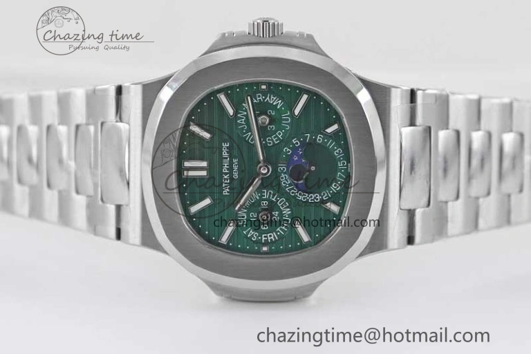 Refined Nautilus 5740 SS GRF Best Edition Green Dial on SS Bracelet A 8832