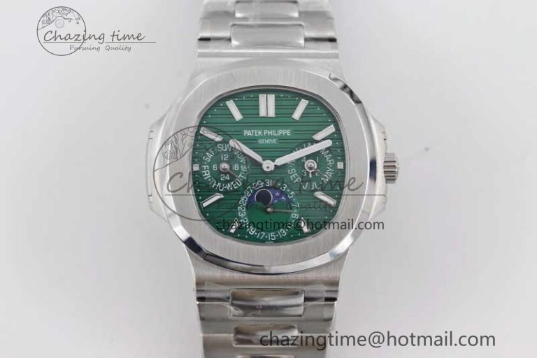 Refined Nautilus 5740 SS GRF Best Edition Green Dial on SS Bracelet A 8832