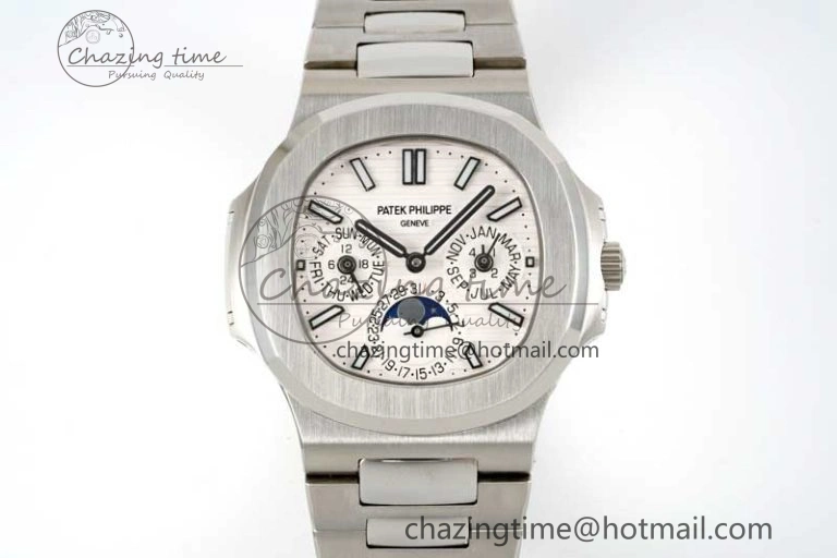 Sporty Nautilus 5740 SS GRF Best Edition White Dial on SS Bracelet A 8839