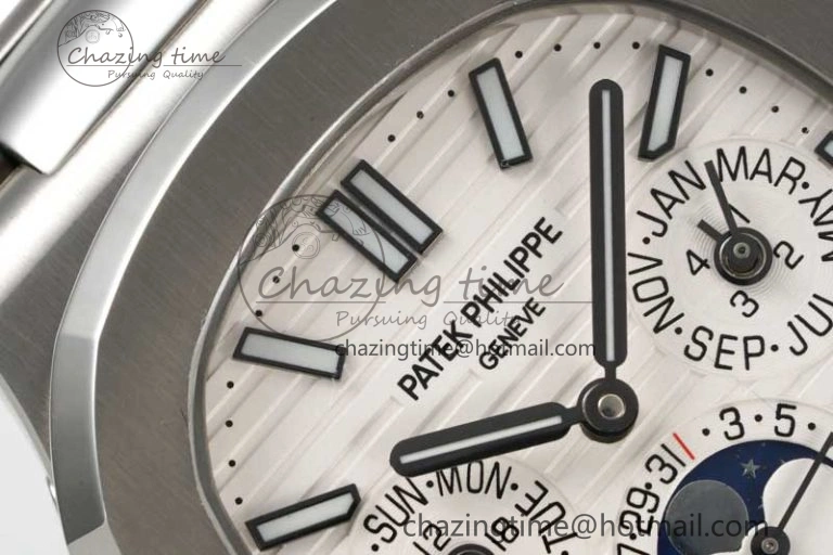 Sporty Nautilus 5740 SS GRF Best Edition White Dial on SS Bracelet A 8839