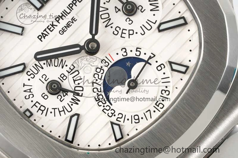 Sporty Nautilus 5740 SS GRF Best Edition White Dial on SS Bracelet A 8839