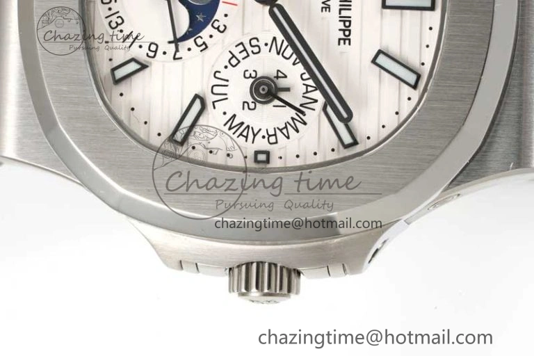 Sporty Nautilus 5740 SS GRF Best Edition White Dial on SS Bracelet A 8839