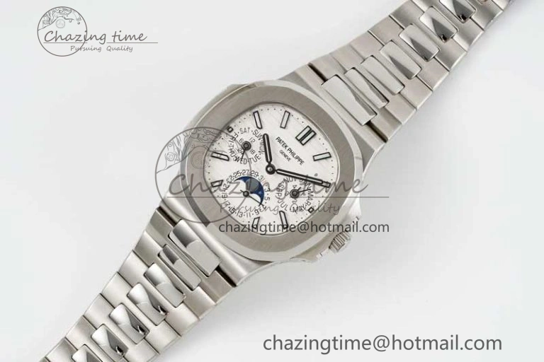 Sporty Nautilus 5740 SS GRF Best Edition White Dial on SS Bracelet A 8839