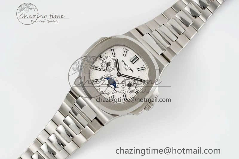 Sporty Nautilus 5740 SS GRF Best Edition White Dial on SS Bracelet A 8839