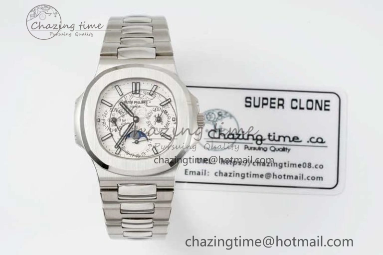 Sporty Nautilus 5740 SS GRF Best Edition White Dial on SS Bracelet A 8839