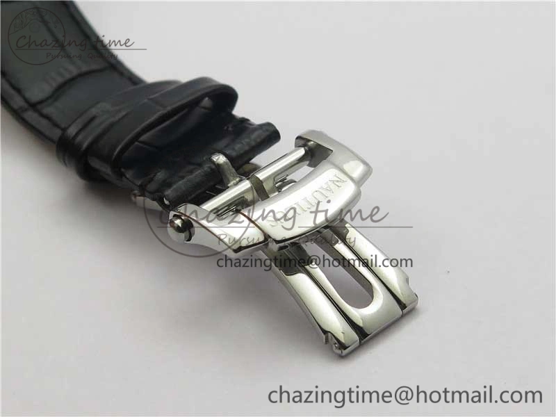 Nautilus 5980 SS 3KF Best Edition White Dial on Black Leather Strap A Lightweight 8928