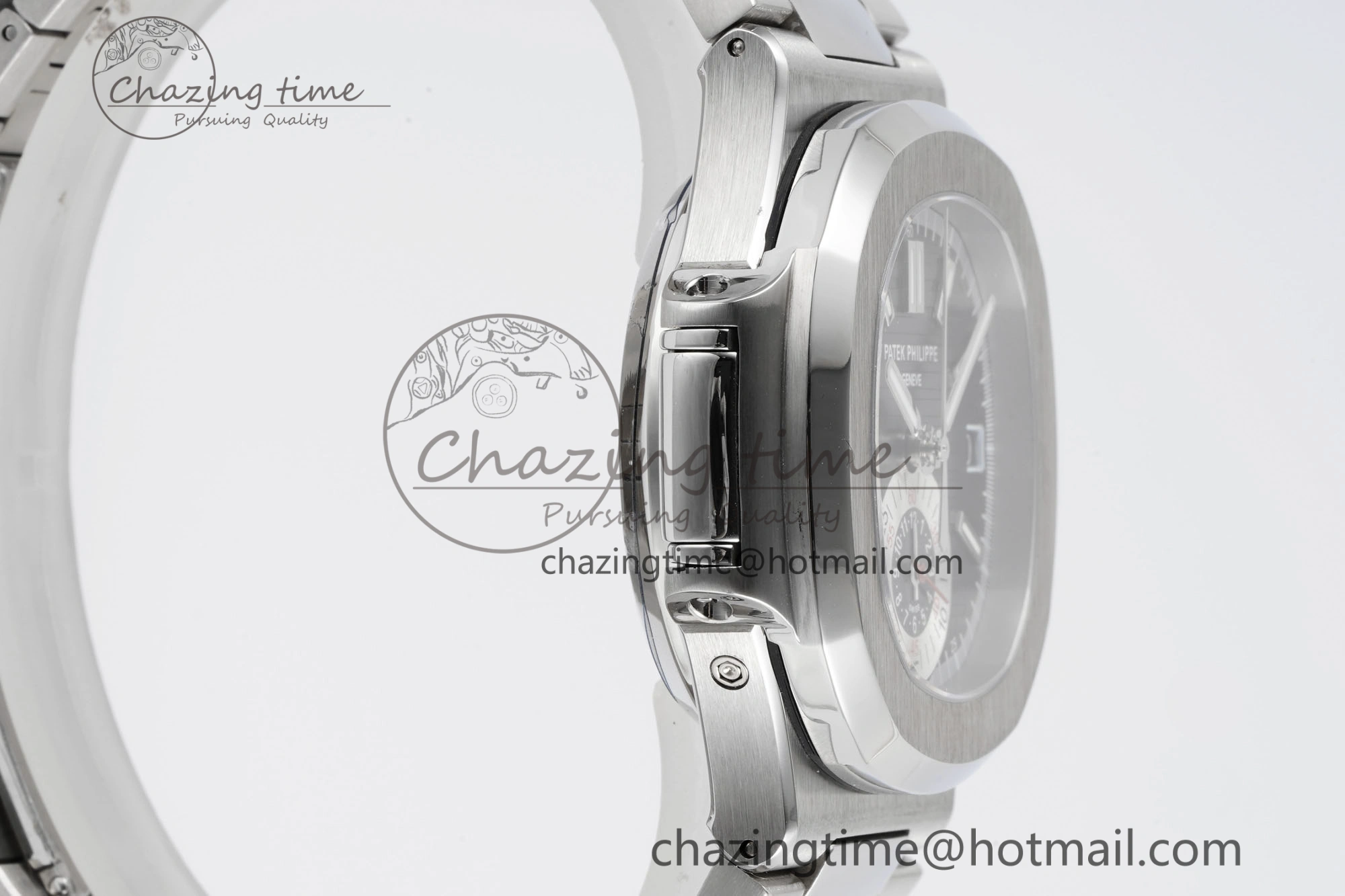 Nautilus 5980 SS PPF Best Edition Black Dial on SS Bracelet A28- AllSeason 8819