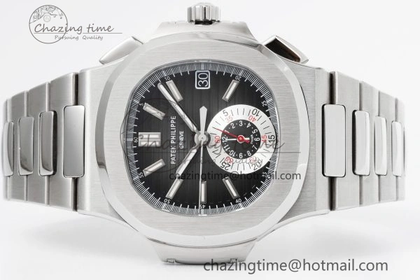 Nautilus 5980 SS PPF Best Edition Black Dial on SS Bracelet A28- AllSeason 8819