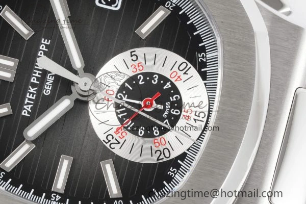 Nautilus 5980 SS PPF Best Edition Black Dial on SS Bracelet A28- AllSeason 8819