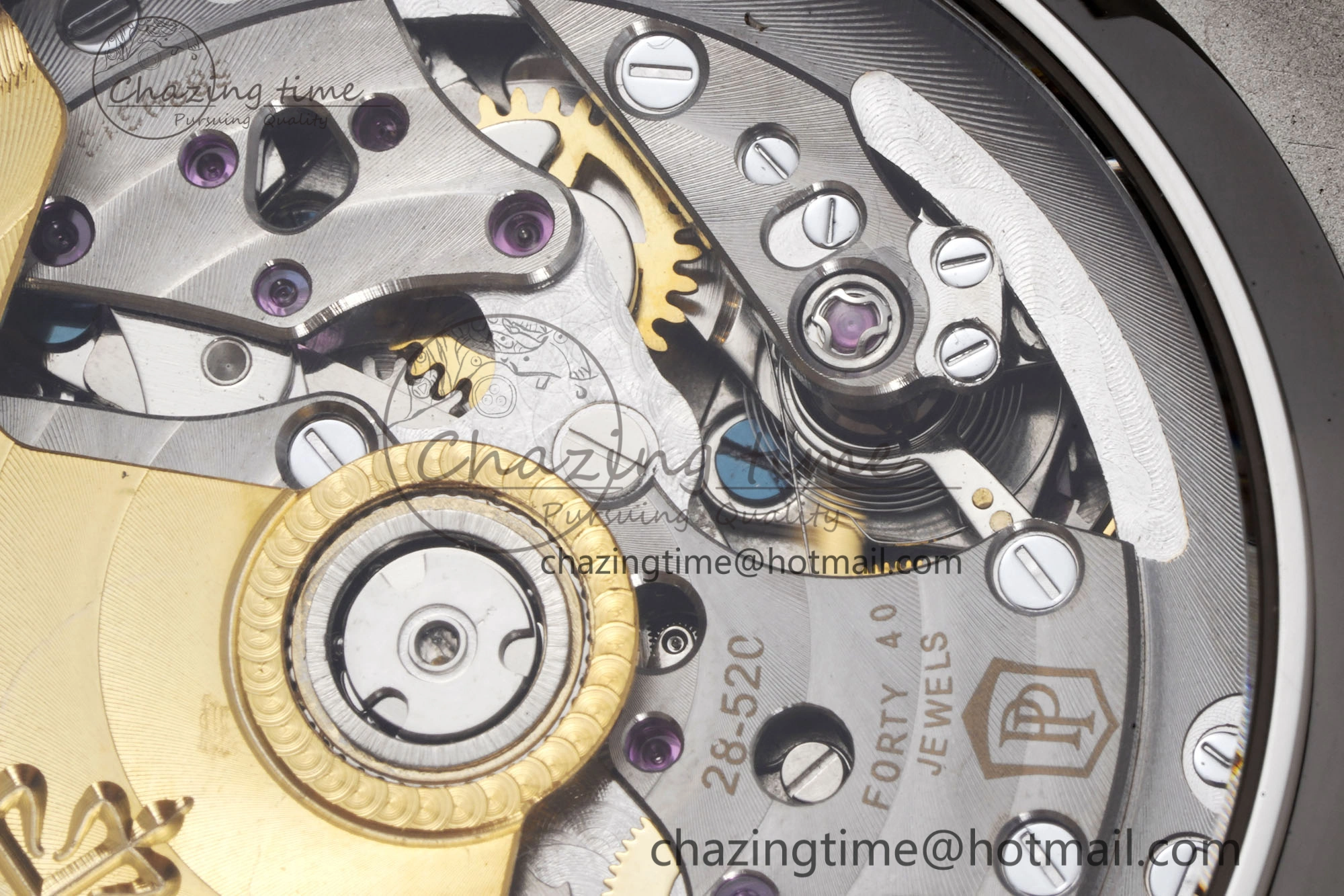Nautilus 5980 SS PPF Best Edition Blue Dial on SS Bracelet A28- SmoothTexture 8818