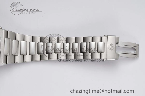 Nautilus 5980 SS PPF Best Edition Blue Dial on SS Bracelet A28- SmoothTexture 8818