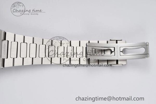 Nautilus 5980 SS PPF Best Edition Blue Dial on SS Bracelet A28- SmoothTexture 8818