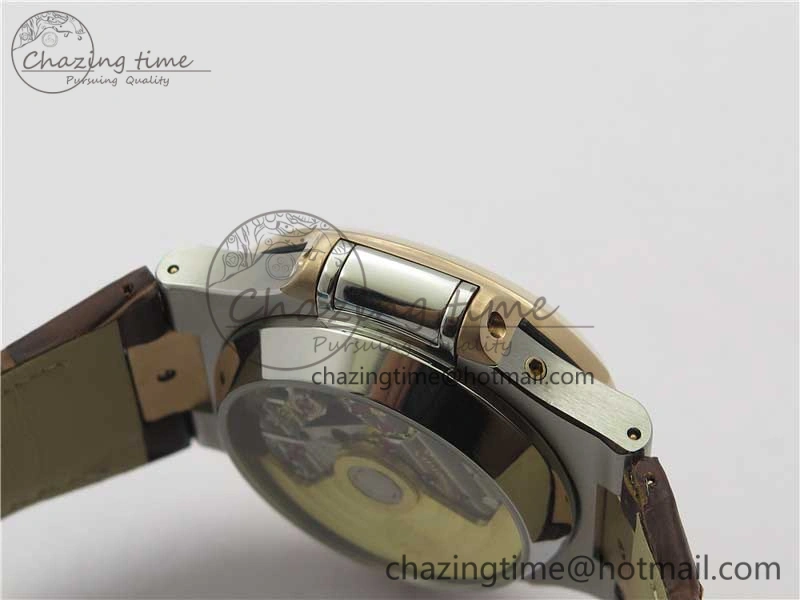 Nautilus 5980 SS RG 3KF Best Edition Blue Dial on Brown Leather Strap A Flexible 8926