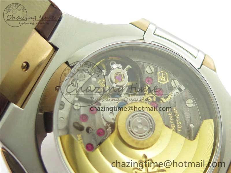 Nautilus 5980 SS RG 3KF Best Edition Blue Dial on Brown Leather Strap A Flexible 8926