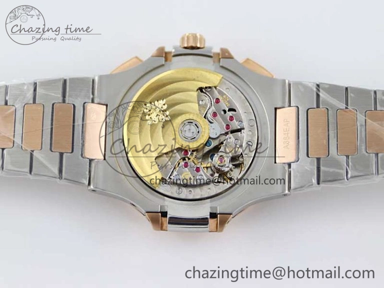 Upgraded Nautilus 5980 SS RG TWF Best Edition Blue Dial on SS RG Bracelet A 8841