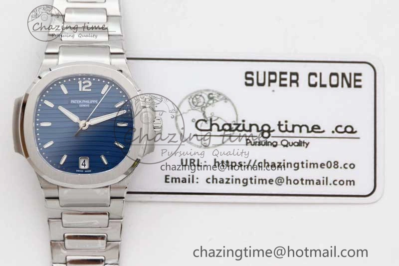 Nautilus 7118 Ladies MSF 1:1 Best Edition Blue Dial on SS Bracelet A324 Super Clone QuickDry 8817