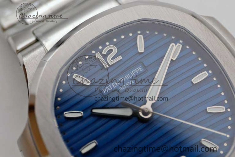 Nautilus 7118 Ladies MSF 1:1 Best Edition Blue Dial on SS Bracelet A324 Super Clone QuickDry 8817