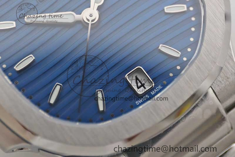Nautilus 7118 Ladies MSF 1:1 Best Edition Blue Dial on SS Bracelet A324 Super Clone QuickDry 8817
