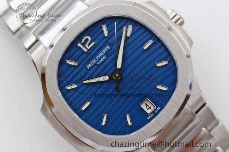Nautilus 7118 Ladies MSF 1:1 Best Edition Blue Dial on SS Bracelet A324 Super Clone QuickDry 8817
