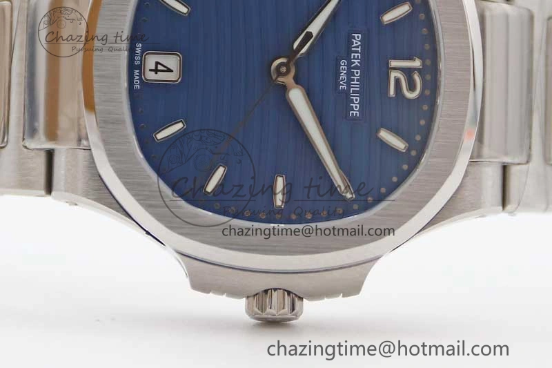 Nautilus 7118 Ladies MSF 1:1 Best Edition Blue Dial on SS Bracelet A324 Super Clone QuickDry 8817